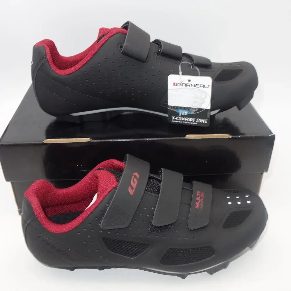 NEW Louis Garneau Multi Air Flex II  Men's Cycling  Bike Shoes Black Size 6